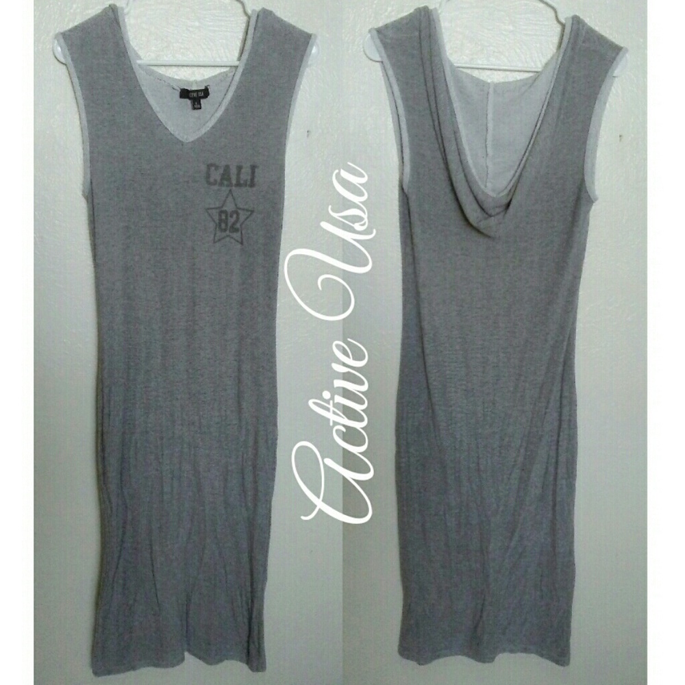 Active USA Sporty Hoodie Dress